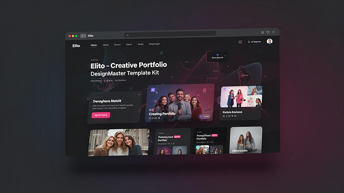 Elito - Creative Portfolio DesignMaster Template Kit