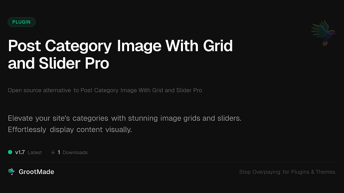 Post Category Image With Grid and Slider Pro