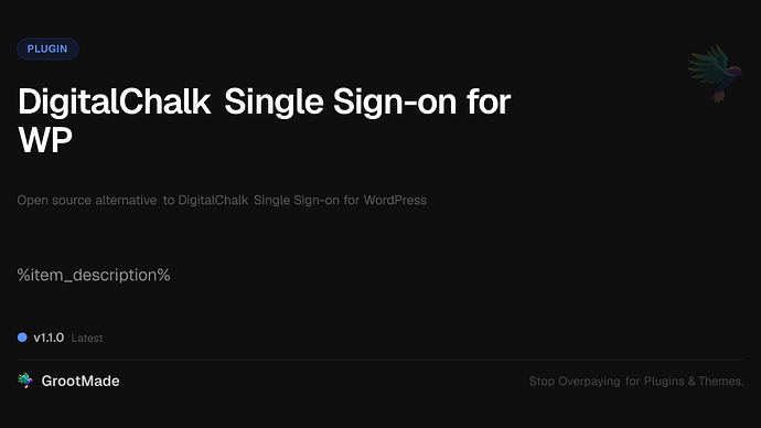 DigitalChalk Single Sign-on for WP