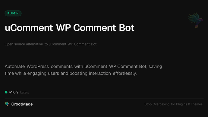 uComment WP Comment Bot