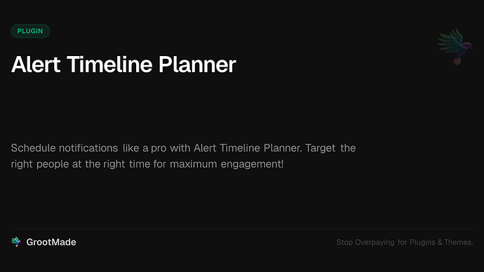 Alert Timeline Planner