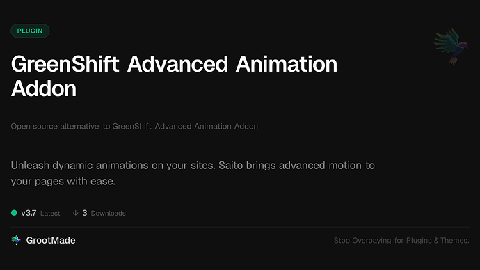 GreenShift Advanced Animation Addon