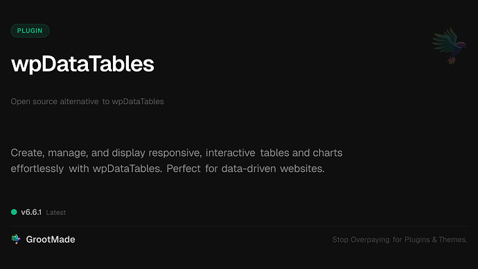 wpDataTables