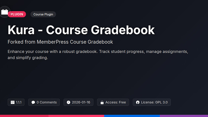 MemberPress Course Gradebook