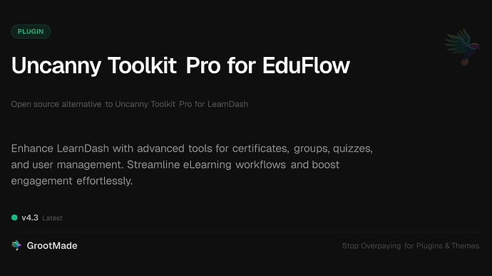 Uncanny Toolkit Pro for EduFlow