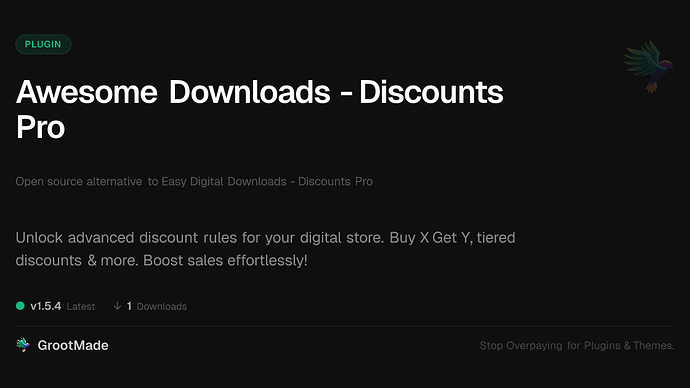 Awesome Downloads - Discounts Pro