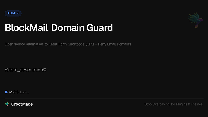 BlockMail Domain Guard