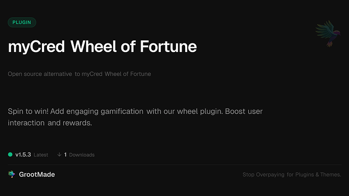 myCred Wheel of Fortune