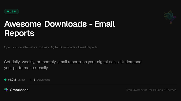 Awesome Downloads - Email Reports