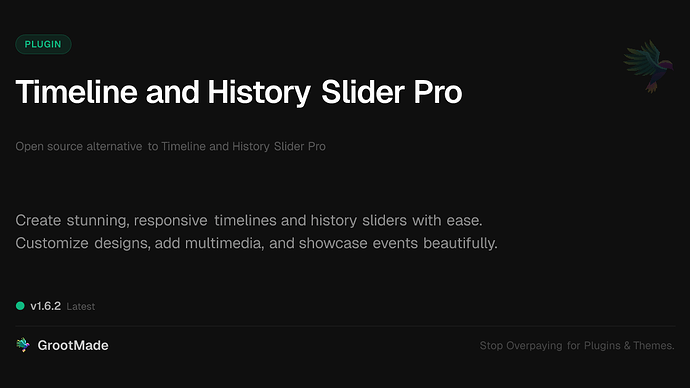 Timeline and History Slider Pro