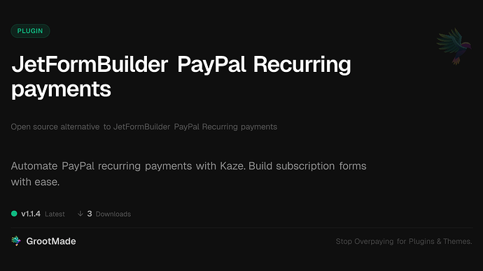 JetFormBuilder PayPal Recurring payments