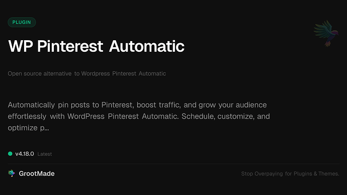 WP Pinterest Automatic