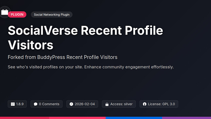BuddyPress Recent Profile Visitors
