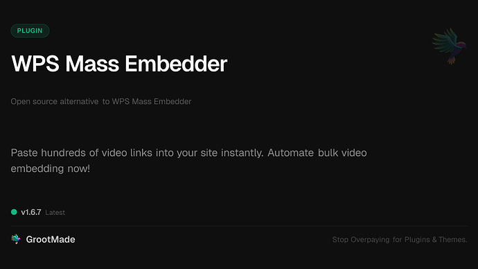 WPS Mass Embedder