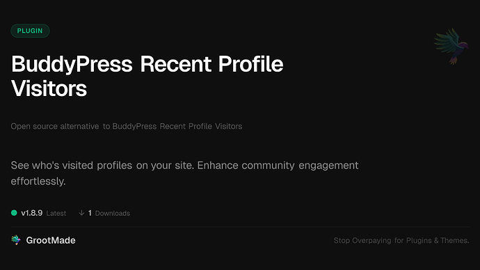 BuddyPress Recent Profile Visitors