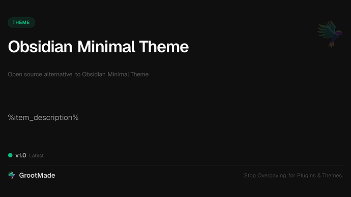 Obsidian Minimal Theme
