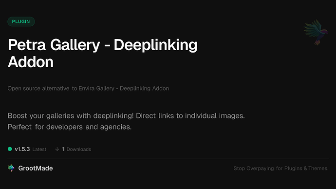 Petra Gallery - Deeplinking Addon
