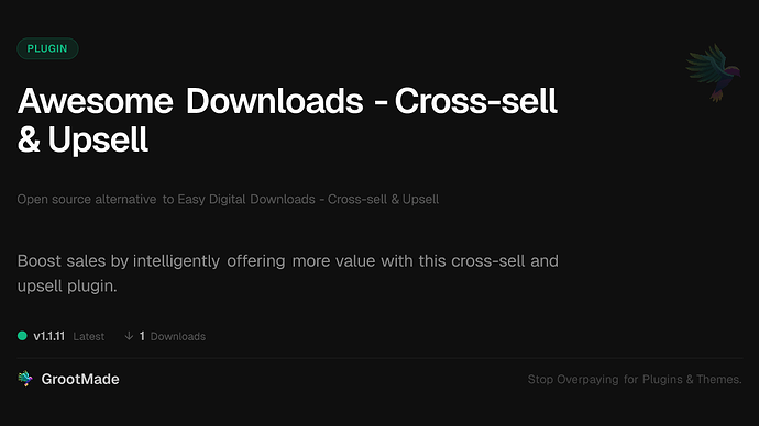 Awesome Downloads - Cross-sell & Upsell
