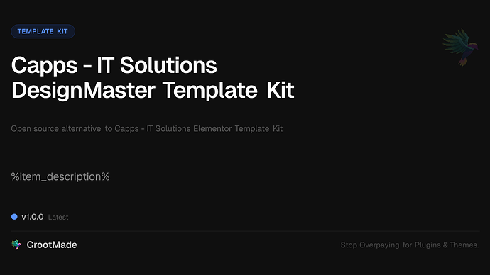 Capps - IT Solutions DesignMaster Template Kit
