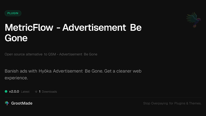 MetricFlow - Advertisement Be Gone