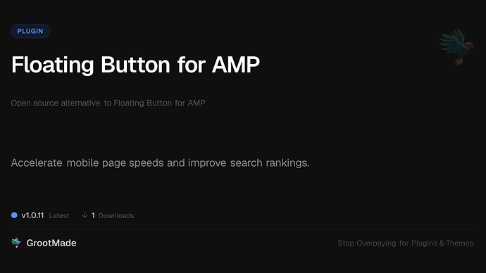 Floating Button for AMP