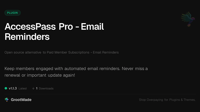 AccessPass Pro - Email Reminders