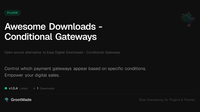 Awesome Downloads - Conditional Gateways