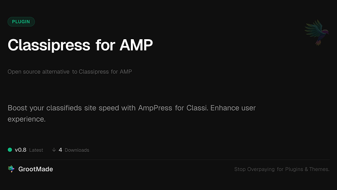 Classipress for AMP