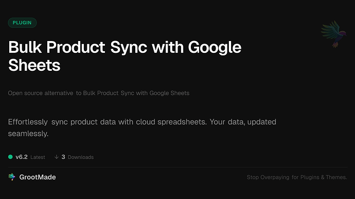 Bulk Product Sync with Google Sheets