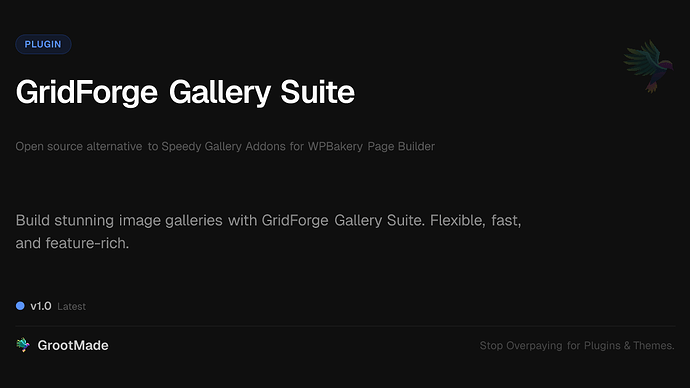 GridForge Gallery Suite