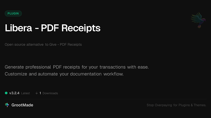 Libera - PDF Receipts
