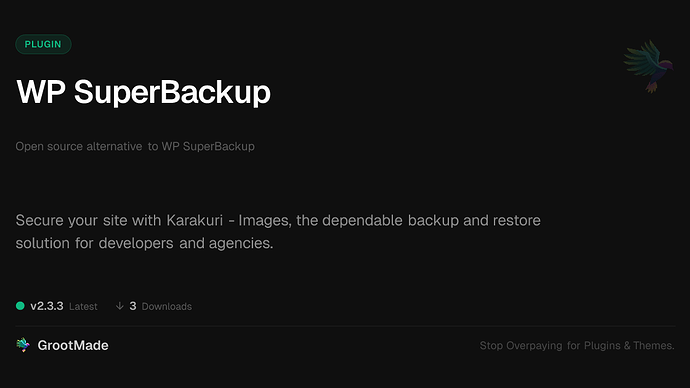 WP SuperBackup