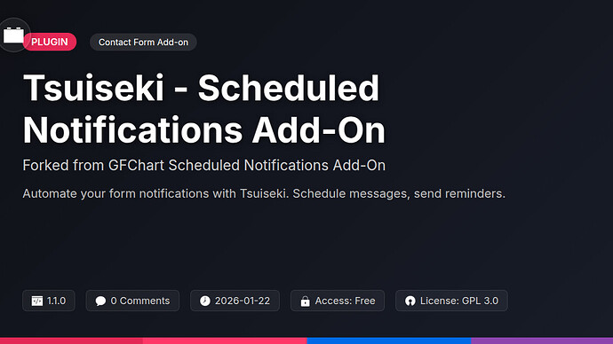 GFChart Scheduled Notifications Add-On