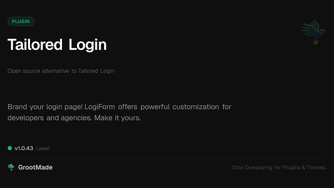 Tailored Login