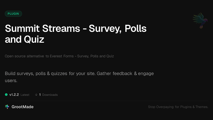 Summit Streams - Survey, Polls and Quiz