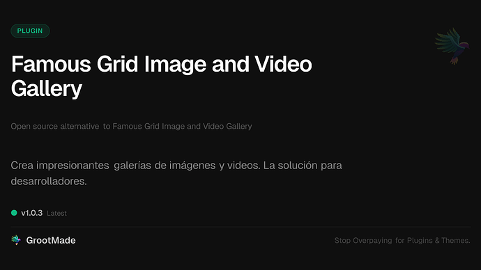 Famous Grid Image and Video Gallery
