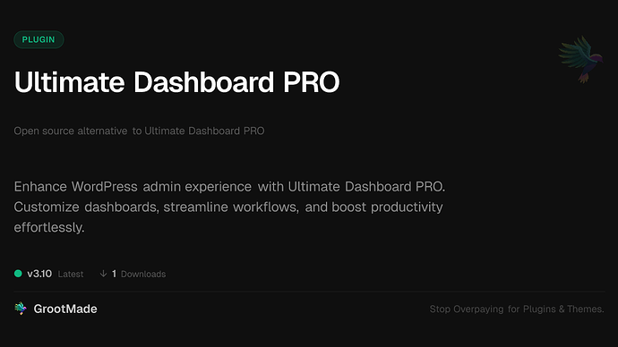 Ultimate Dashboard PRO