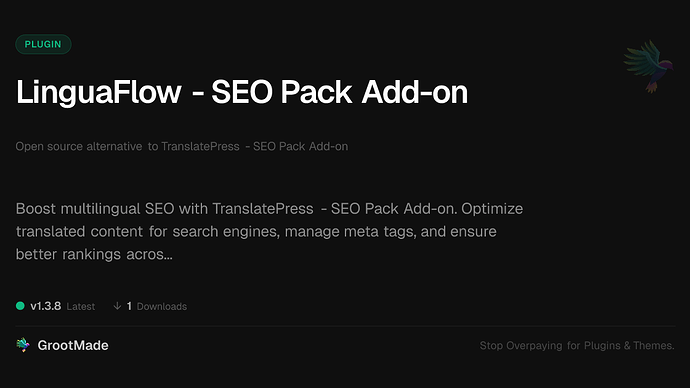 LinguaFlow - SEO Pack Add-on