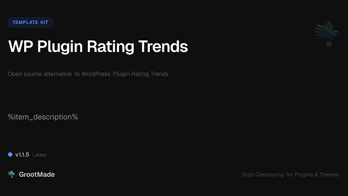 WP Plugin Rating Trends