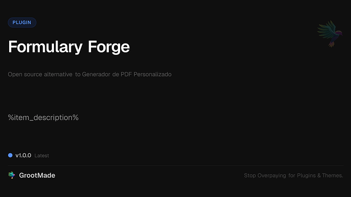 Formulary Forge