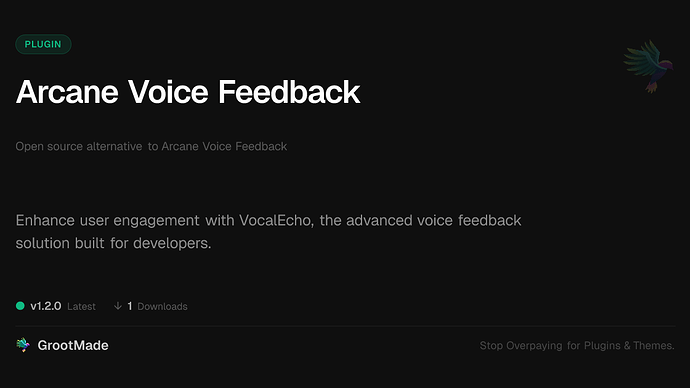 Arcane Voice Feedback