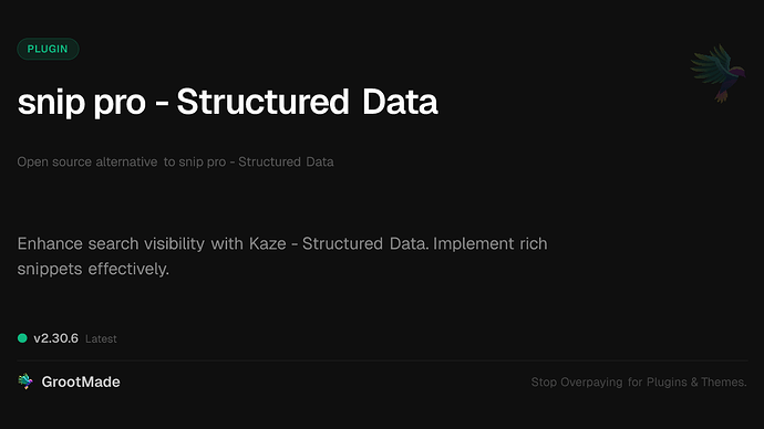 snip pro - Structured Data