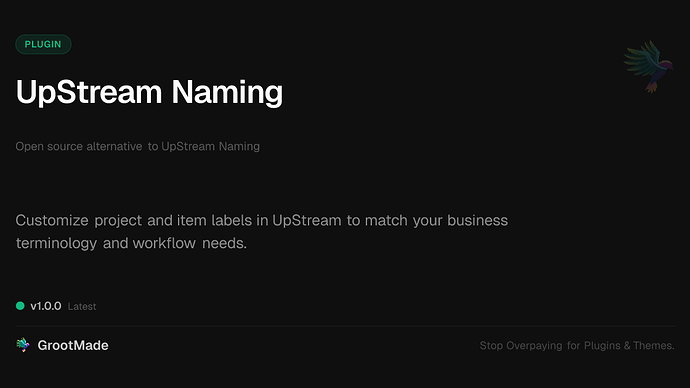 UpStream Naming