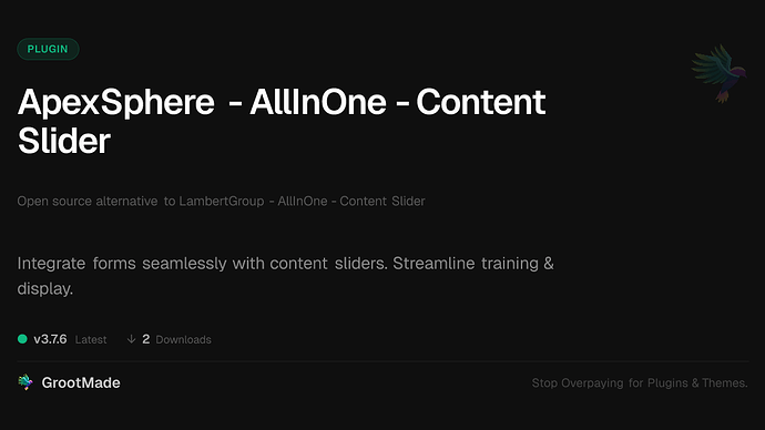 ApexSphere - AllInOne - Content Slider