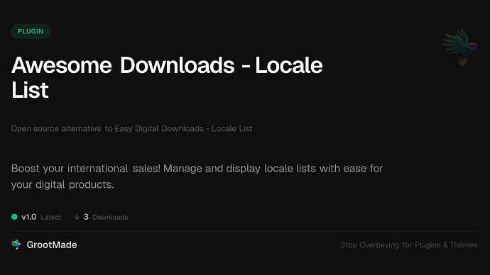 Awesome Downloads - Locale List