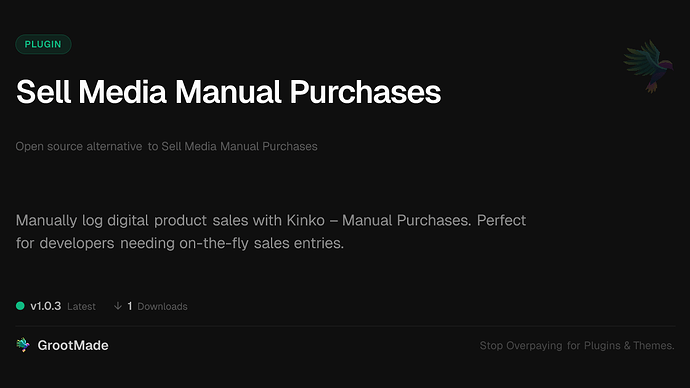 Sell Media Manual Purchases