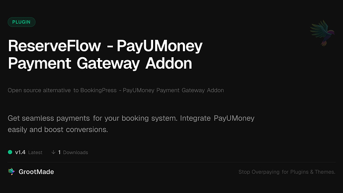 ReserveFlow - PayUMoney Payment Gateway Addon