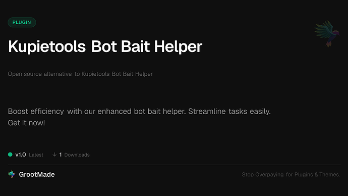 Kupietools Bot Bait Helper