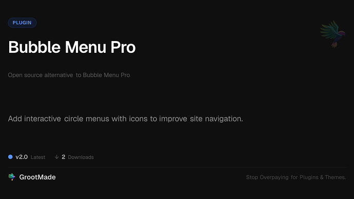 Bubble Menu Pro