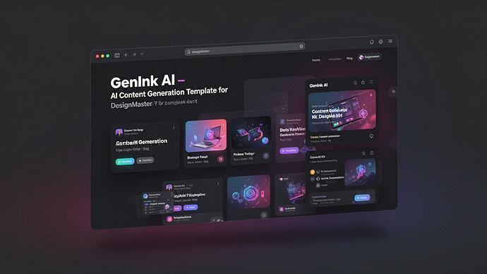 GenInk AI - AI Content Generation Template for DesignMaster